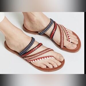 Tory Burch Patos Embroidered Sandals